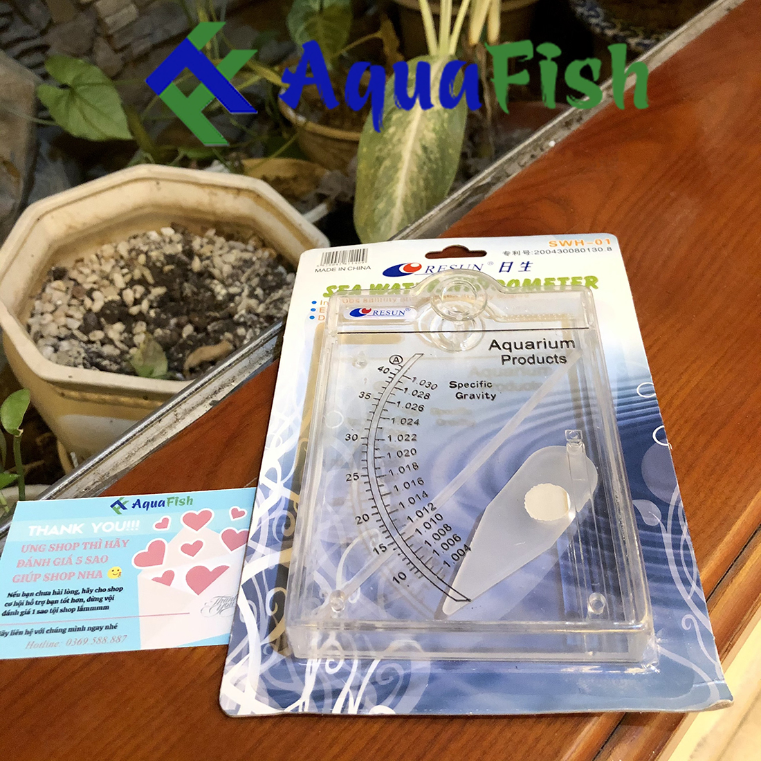 Thước Đo Độ Mặn Nước RESUN SWH-01 (chuyên dùng cho bể hải sản)