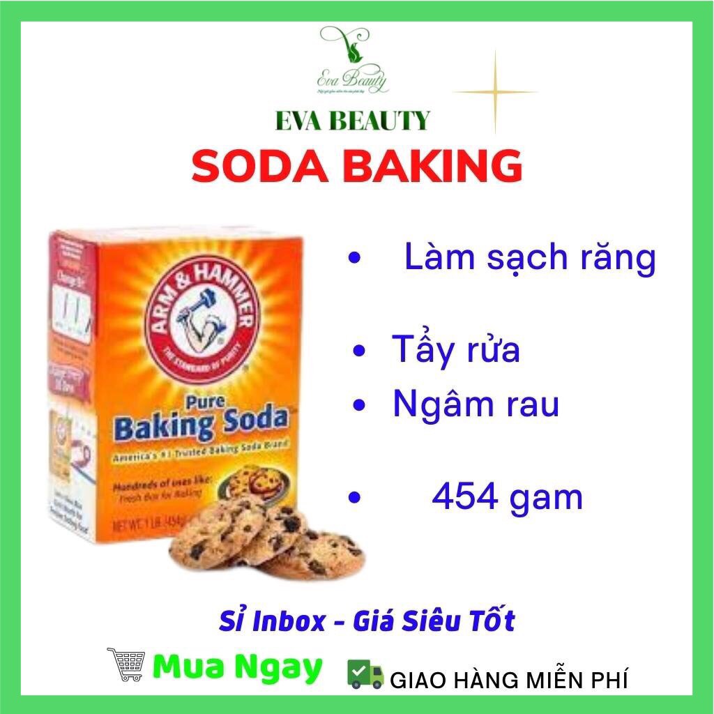 Baking Soda trắng răng ️👍 Backing soda Làm sạch răng miệng, Banking soda khử độc thực phẩm EVA