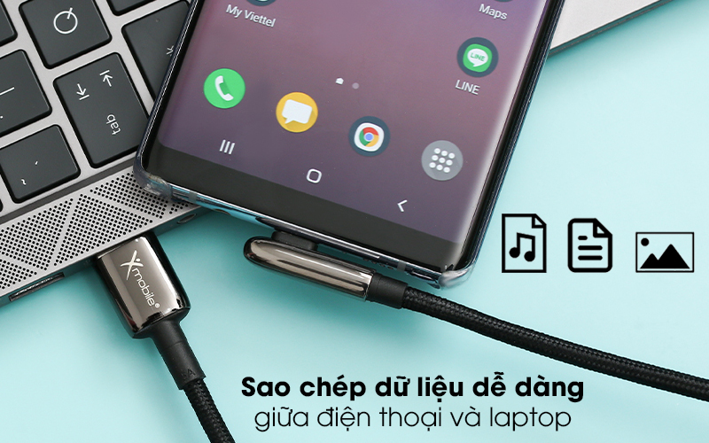 Cáp Type C 2m Xmobile FD-L01 Đen ( Like New )