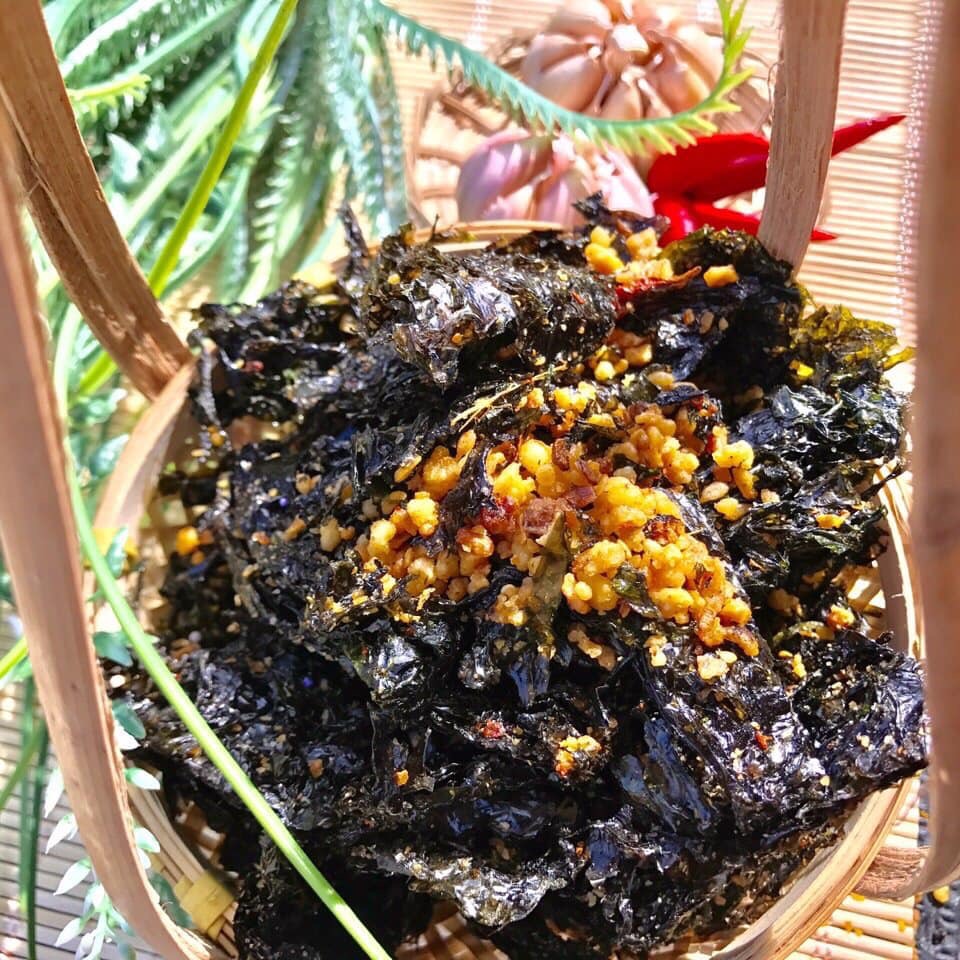 Combo 4 hủ RONG BIỂN CHÁY TỎI (~120gr/hủ)