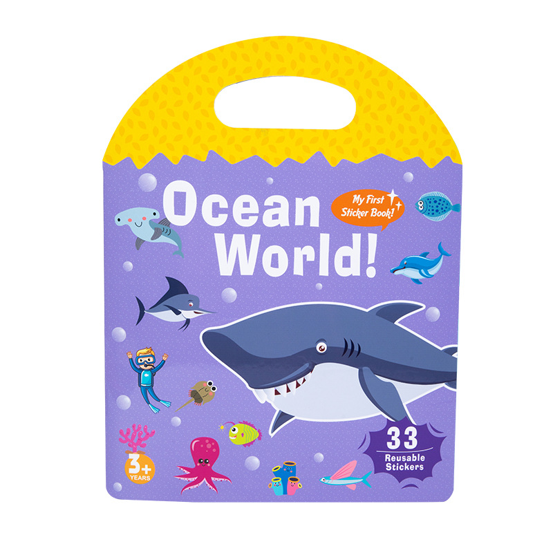 Children's Reusable Stickers Books Animal Stationery Stickers for Kids Funny Stickers Travel Toys Quiet Busy Books for Toddlers