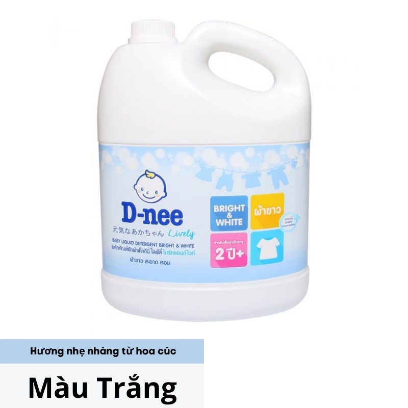 Nước giặt quần áo em bé Dnee Can 3000ml cho bé
