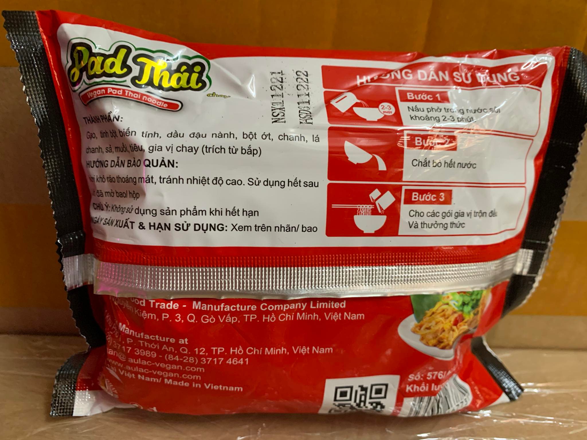 Pad Thái Chay Âu Lạc - Gói 80g