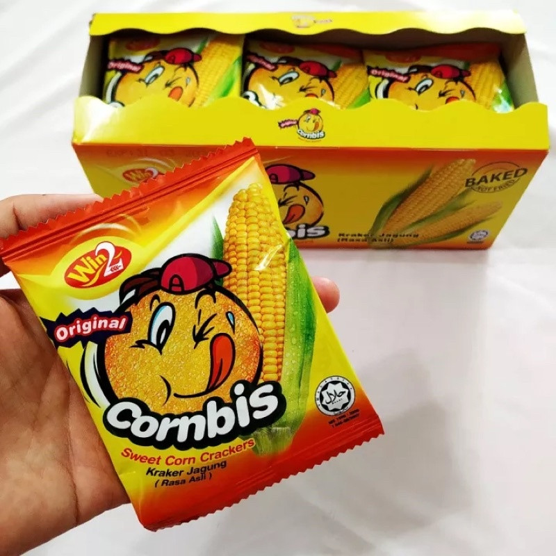 Bánh Bắp Cornbis Cracker Win2 Hộp 540 G - 30 cái
