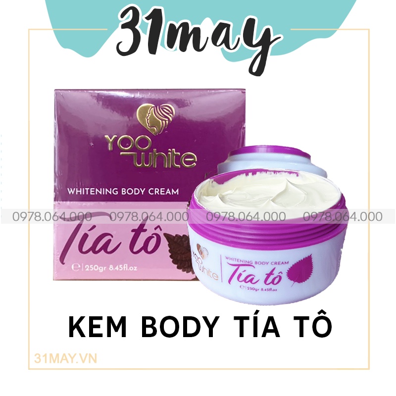 Kem body tía tô yoo white chính hãng - kem dưỡng trắng da toàn thân