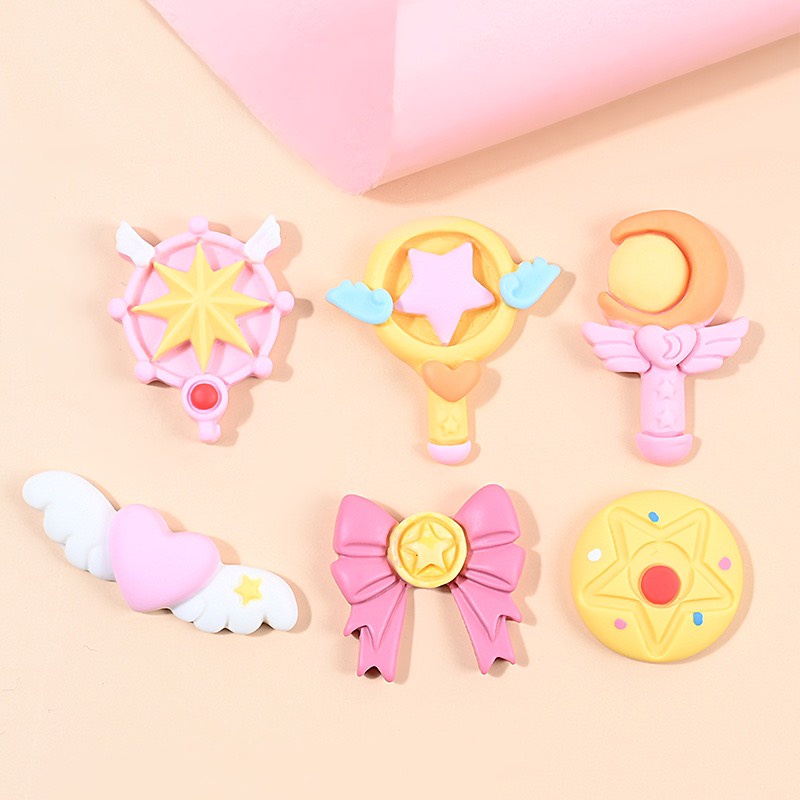 Charm (C548) slime/ Dụng Cụ Charm Trang Trí [Ko Keo & Nút] Thủy Thủ Mặt Trăng