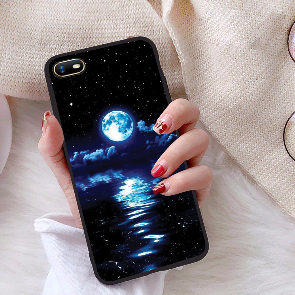 [HCM]Ốp lưng iCase dành cho Oppo A1K viền dẻo TPU BST Vầng Trăng Lung Linh