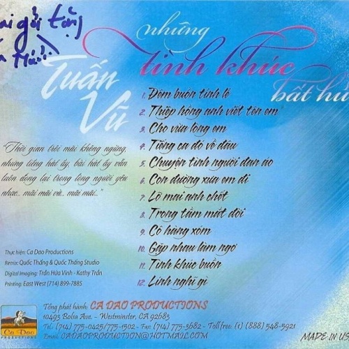 Bộ 6 đĩa cd nhạc Tuấn Vũ 4