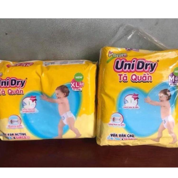 ( Tặng 1 balo) Combo 2 bịch tã quần Unidry M60/L54/XL48/XXL44