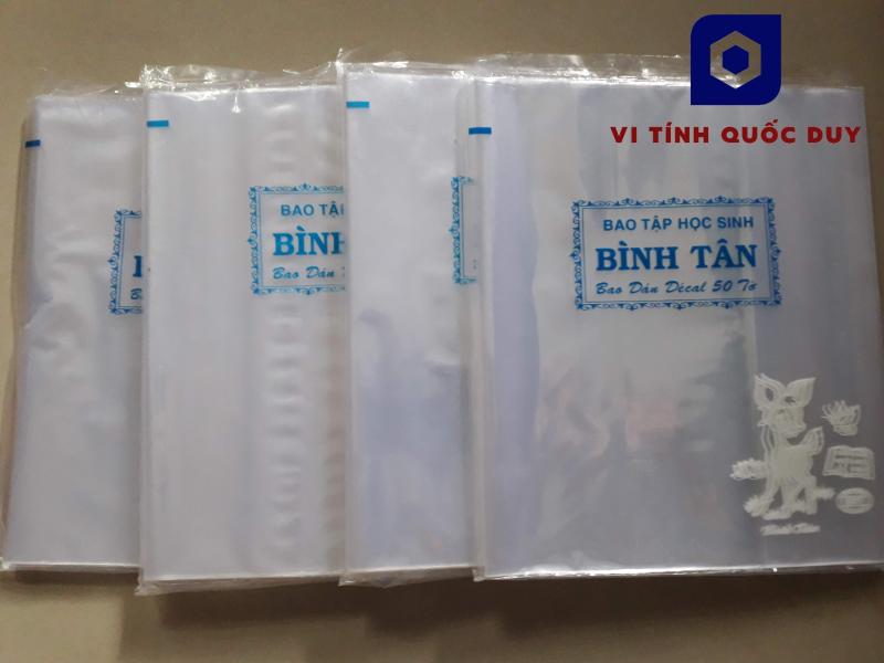 Mua Bao kiếng bao vở học sinh. 1 xấp 50 cái. Vi Tính Quốc Duy
