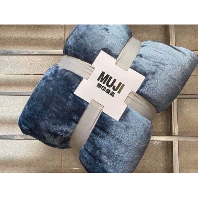 Chăn đắp spa Muji lông thỏ siêu mềm mịn, ấm kt 1,1mx2m