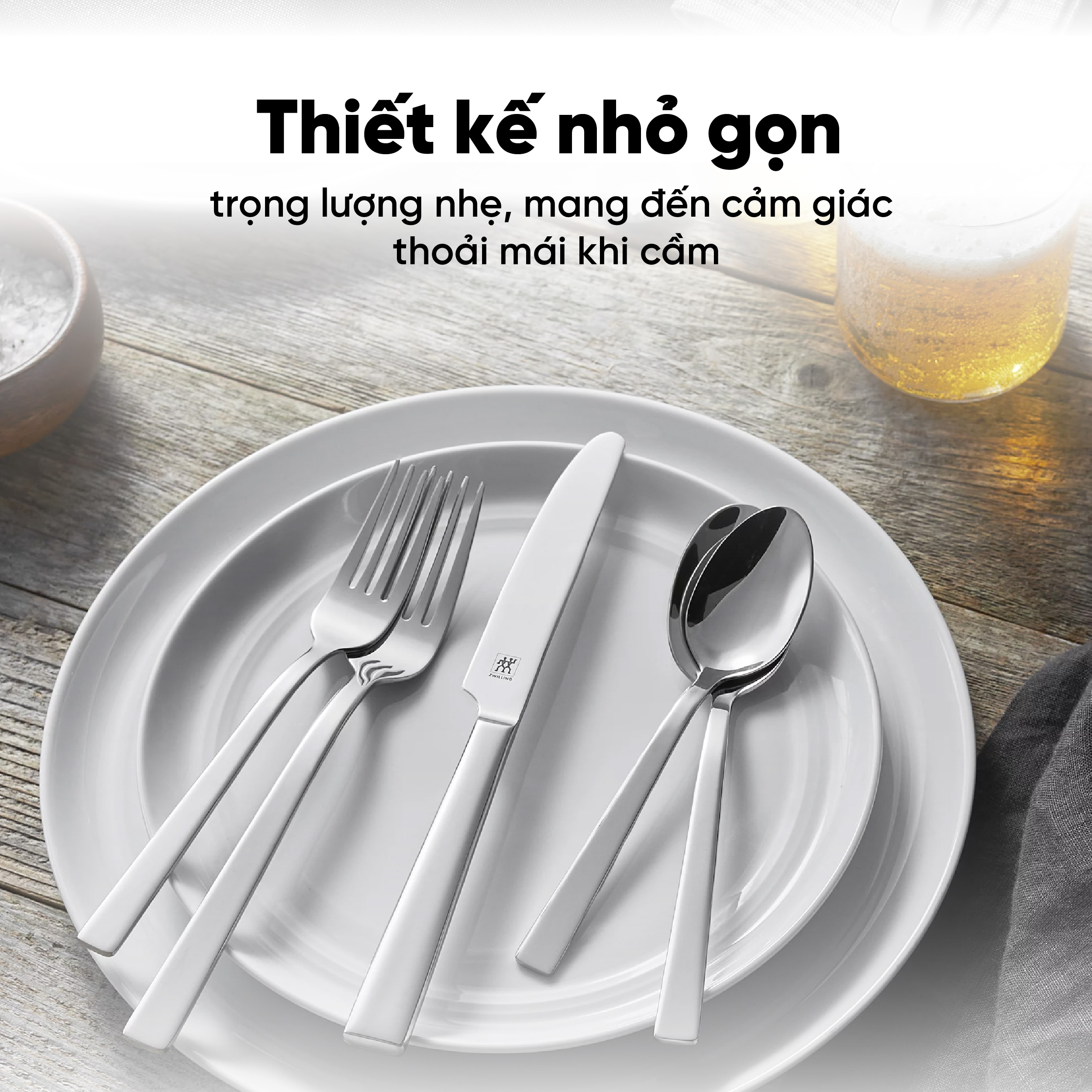 [Trả góp 0%] ZWILLING - Bộ dao muỗng nĩa King - 16 món làm bằng thép không gỉ 18/10 chống mài mòn bóng sáng sử dụng hoàn hảo trong các bữa tiệc hoặc bữa ăn hàng ngày