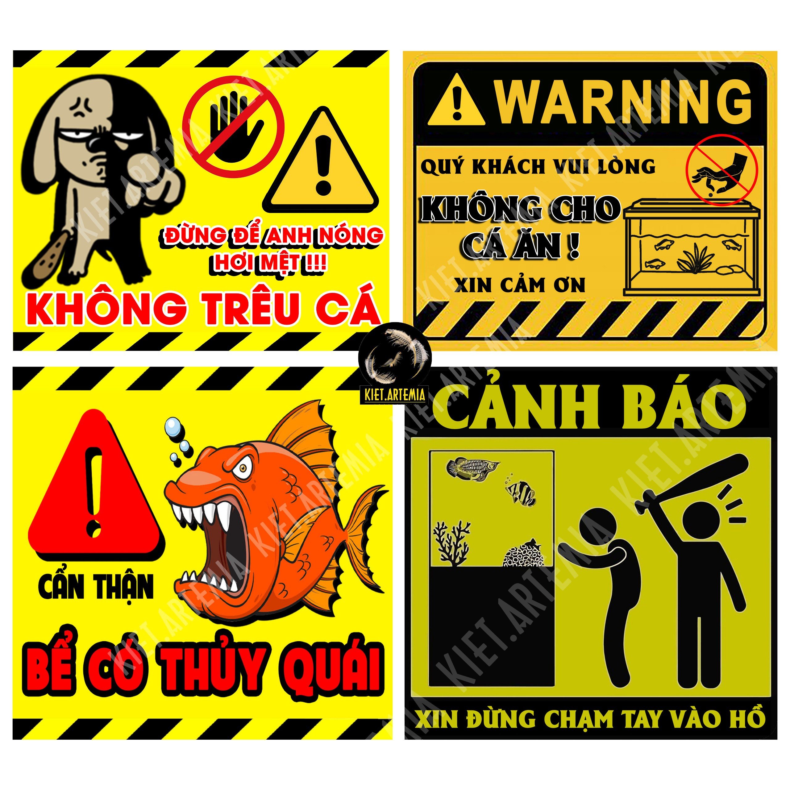 Trang Trí Bể Cá Vui Nhộn, Decal Dán Bể Cá Cảnh Chuyên Nghiệp