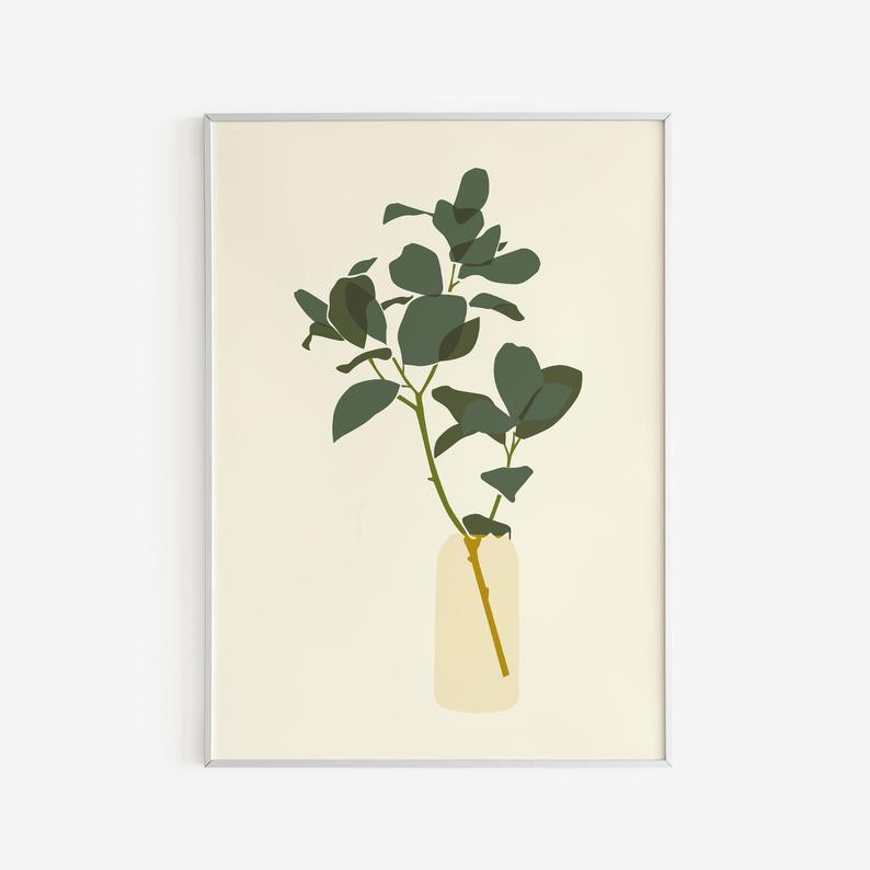 Tranh treo tường | Tranh Botanical Printable Wall Art, Digital Print, Neutral Wall Art, Abstract Art Print