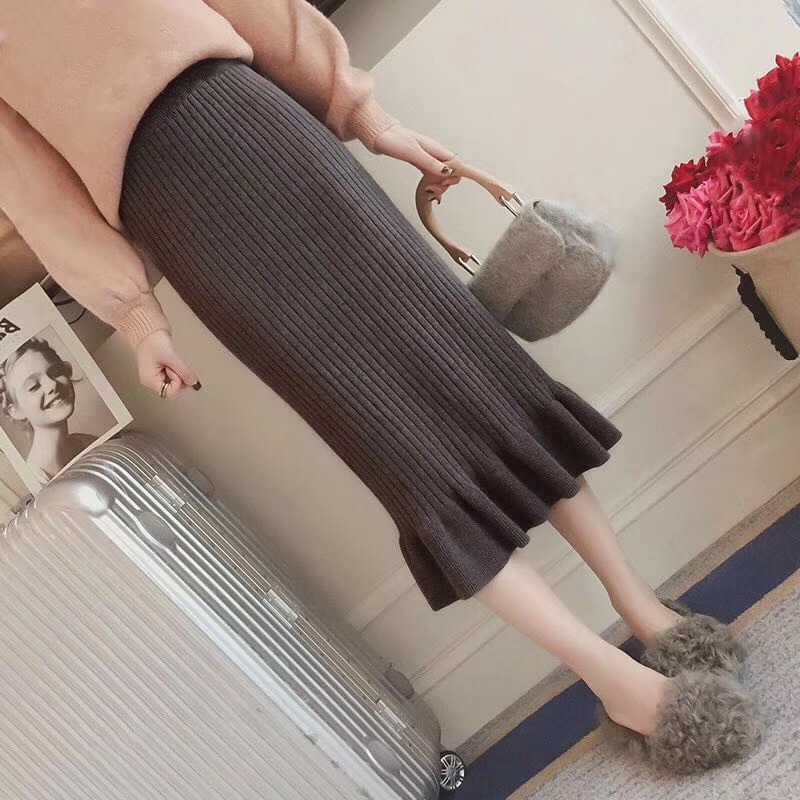 Chân váy len đuôi cá sang chảnh