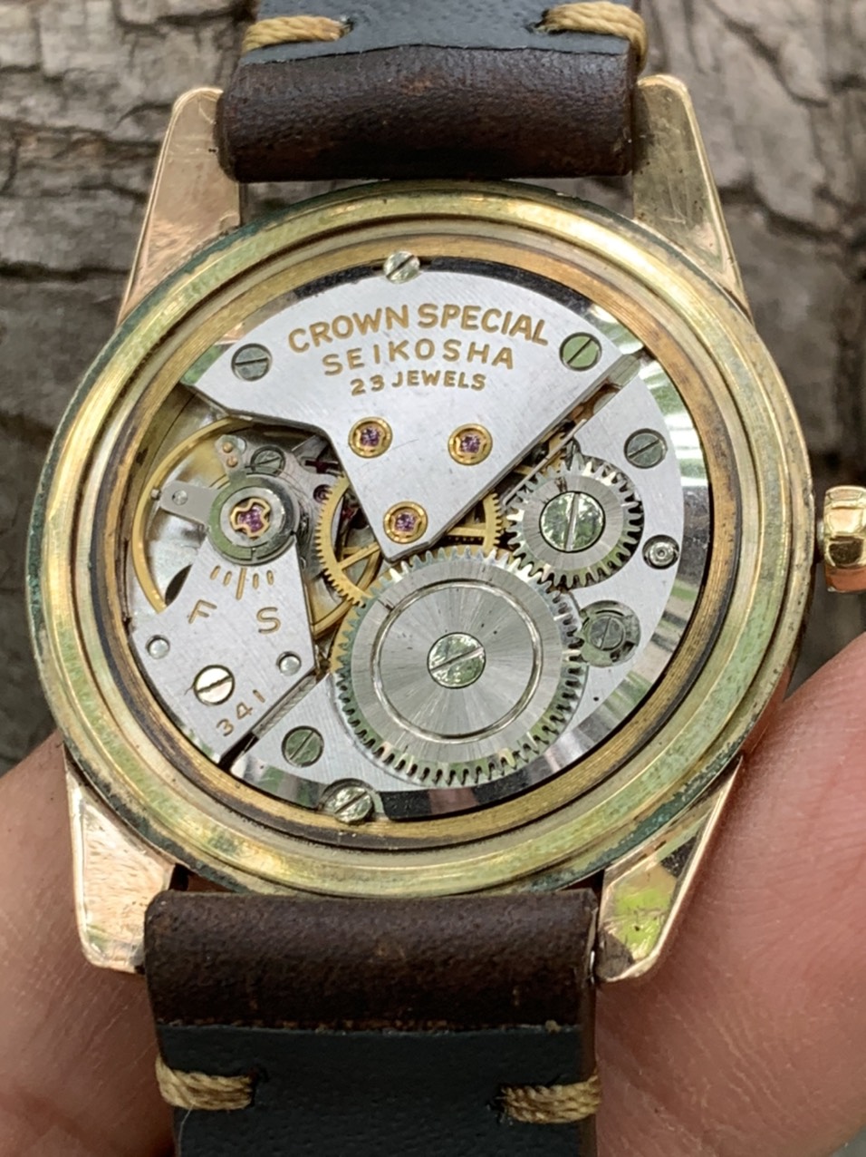 [HCM]Đồng hồ nam SEIKO CROWN bọc vàng toàn thân