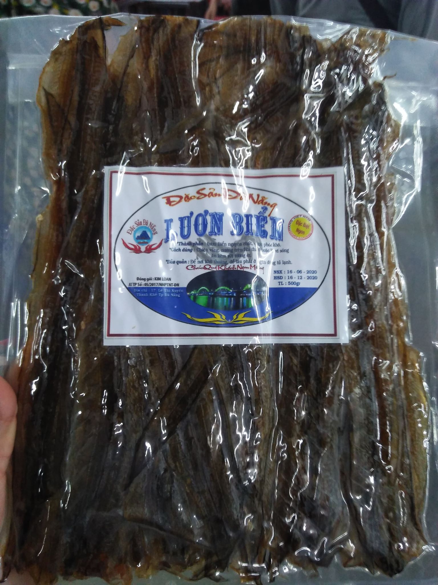 500gr LƯƠN BIỂN KHÔ ĐÀ NẴNG - đã hút chân không