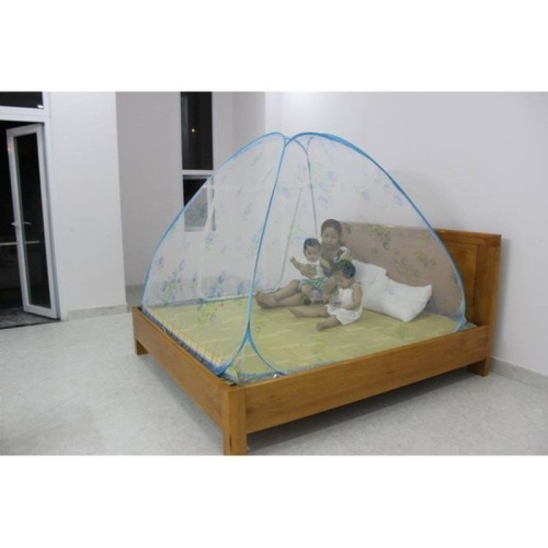 Mùng chụp người lớn ngăn muỗi hiệu quả M2 * 2M - Thiết kế tự bung không đáy thông minh có thể gấp gọn khi không sử dụng - Tiện lợi để mang theo khi du lịch, Màn che cao cấp