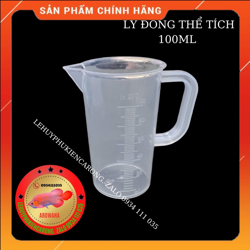 Ly đong thể tích nước cho hồ cá 30 50 100ml / cốc đong 100ml