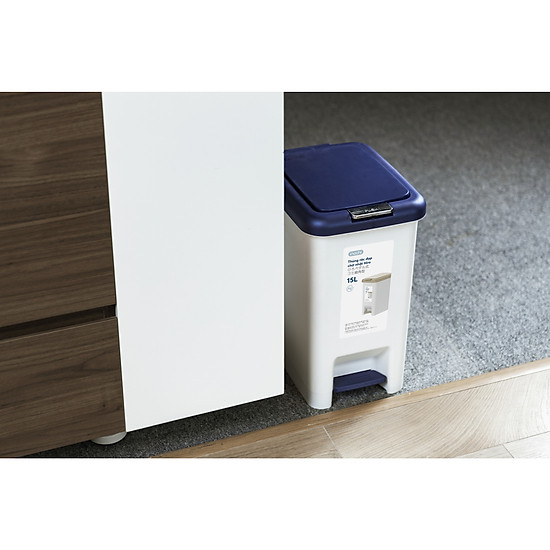 Thùng rác đạp chữ nhật Hiro 20L Chính Hãng