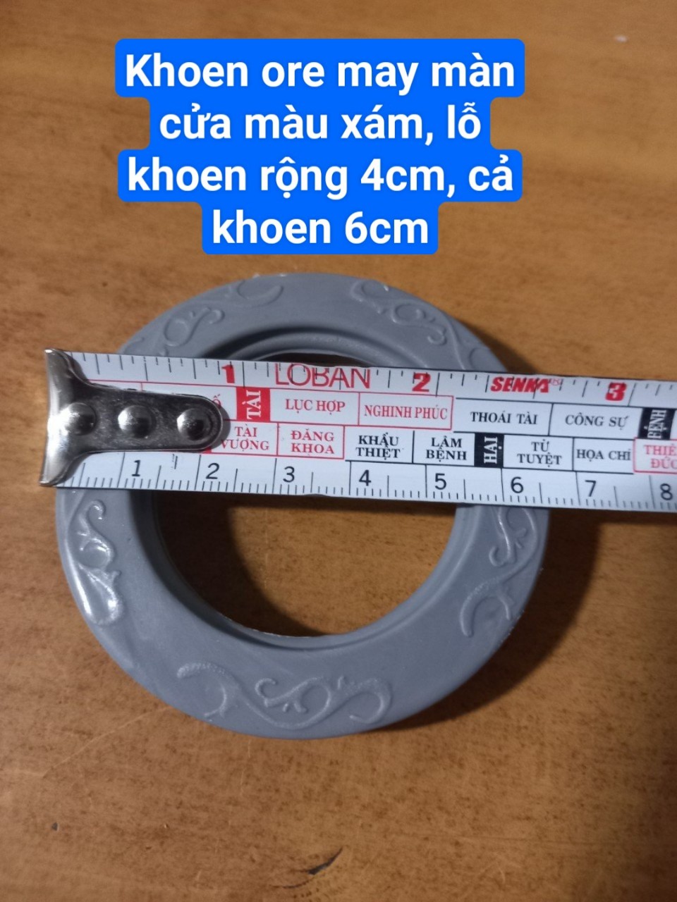 Khoen Ore May Rèm Cửa Màu Xám