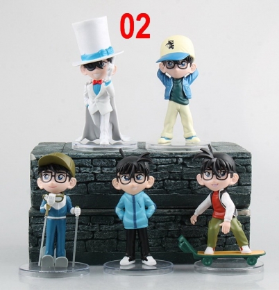 Set 05 Mô Hình Nhân Vật Thám Tử Lừng Danh Conan - Mẫu 02