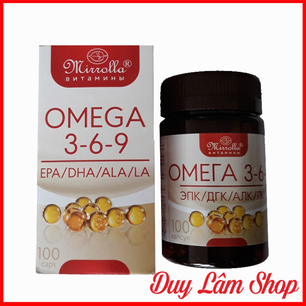 Viên uống Omega 3 6 9 Mirrolla 369 – Nga