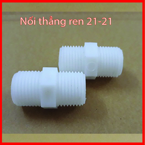 Bộ 2 (cút) nối thẳng ren 21 ra 21