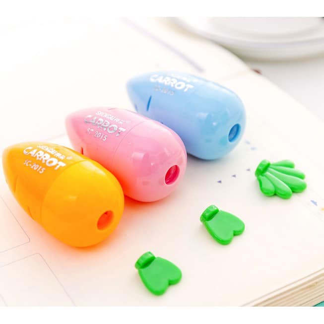 Gọt bút chì cho bé hình carot dễ thương