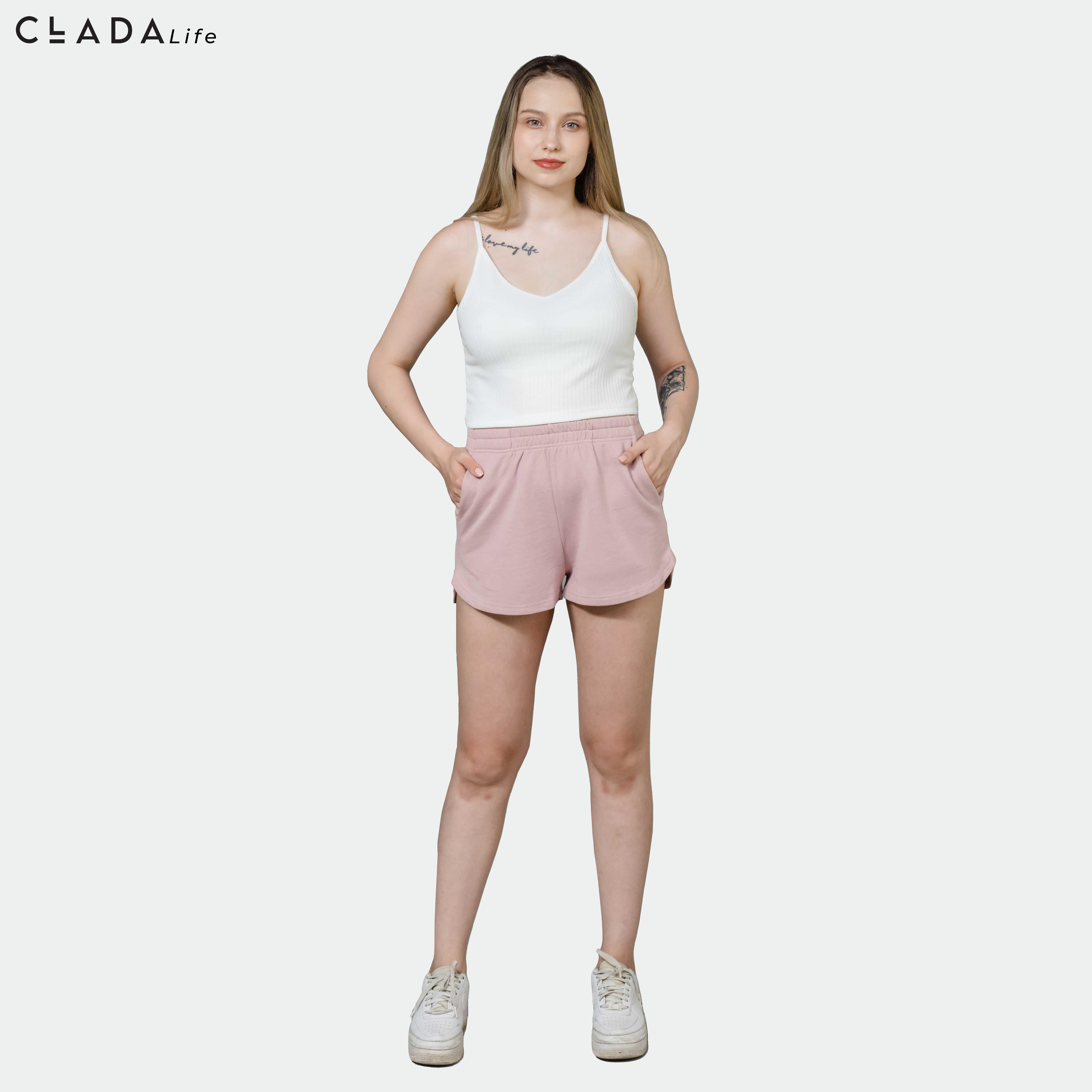 Quần short nữ thương hiệu CLADA - Hồng