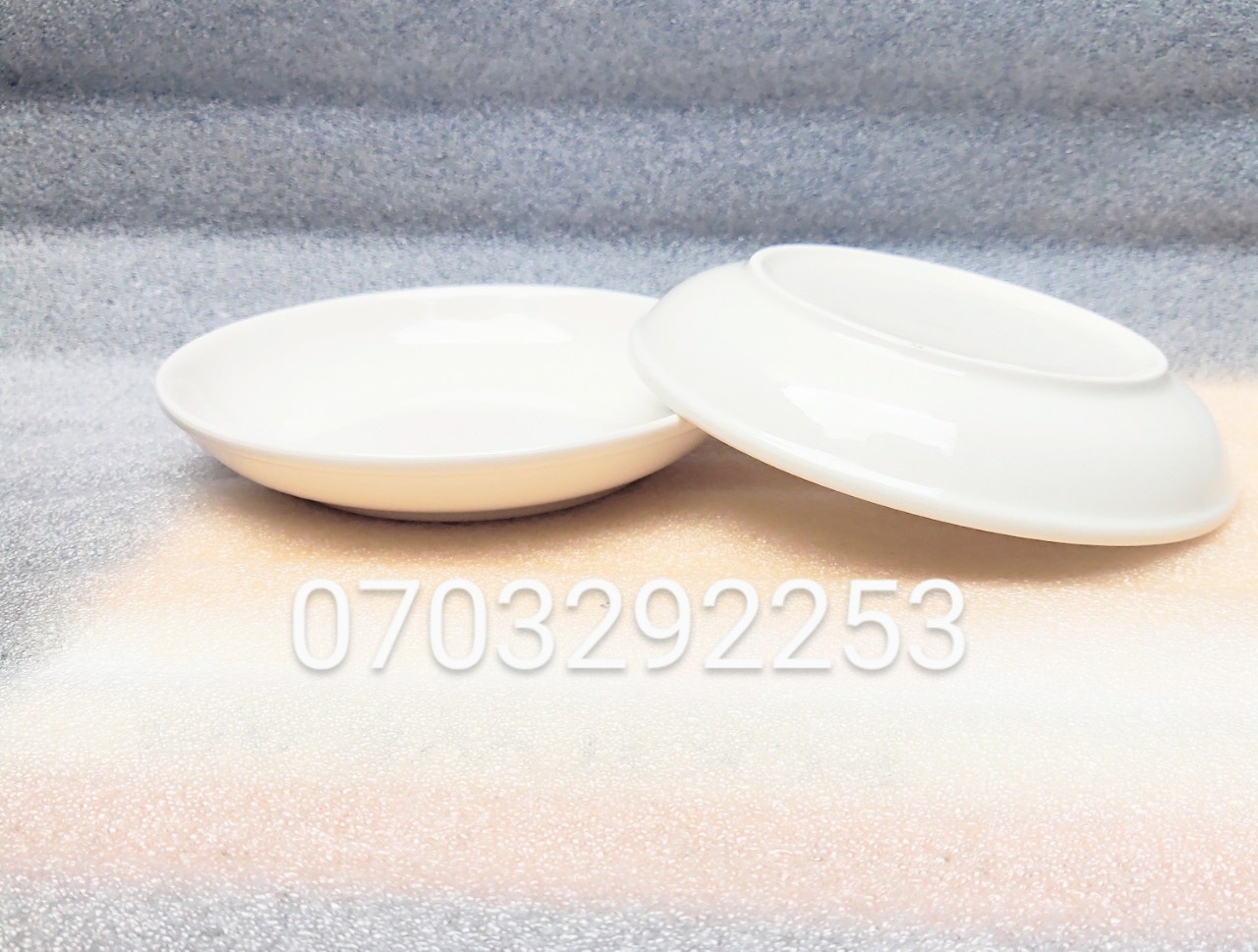 Dĩa sứ trắng 15cm / 18cm / 20cm / 23cm / pastel 19cm - dĩa sứ hoa văn