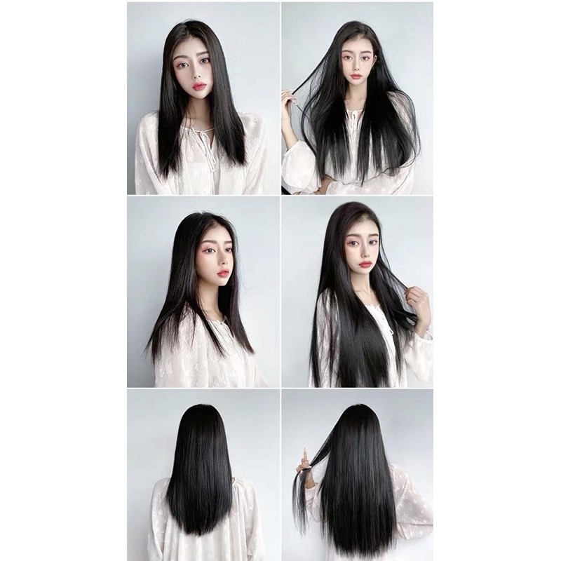❤️FREESHIP❤️Tóc giả kẹp u thẳng ms025