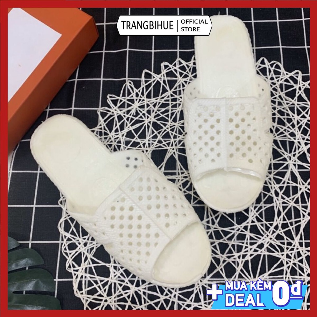Dép Tổ Ong Trắng Siêu Bền