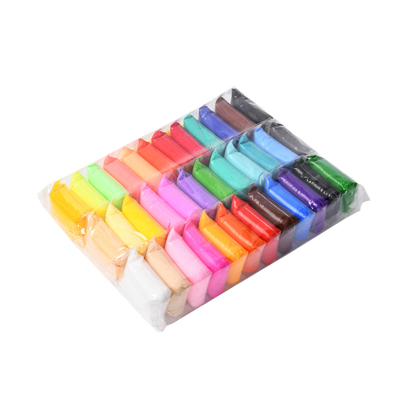 đất sét màu Đất sét tự khô, Đất sét nhẹ lốc 12/24/36 màu kèm dụng cụ