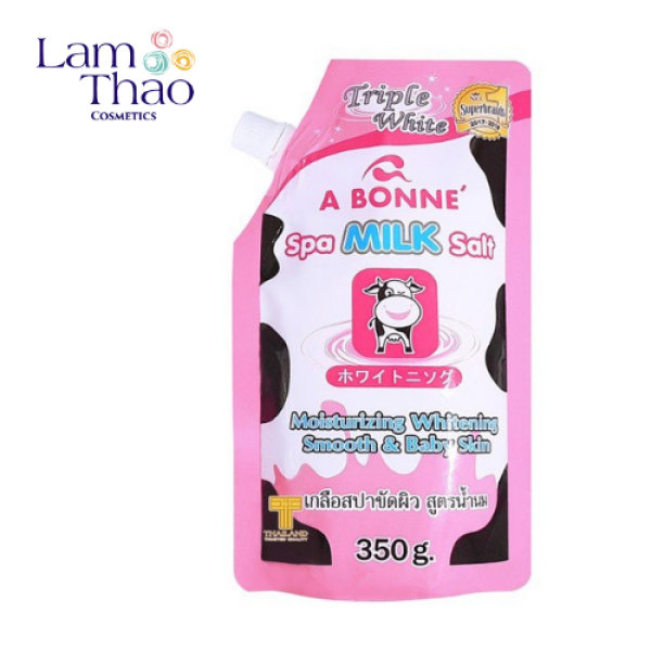 Muối Tắm Tẩy Tế Bào Chết Chiết Xuất Sữa Bò A Bonne Spa Milk Salt 350g nhập khẩu
