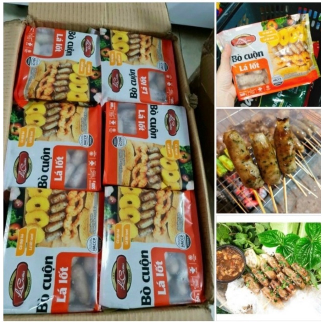 Bò cuộn lá lốt lc 500gr