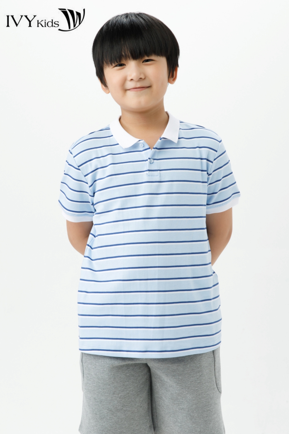 [CHỈ 15.1 - MUA 3 GIẢM THÊM 15%] Áo polo kẻ ngang IVY moda MS 57K1483