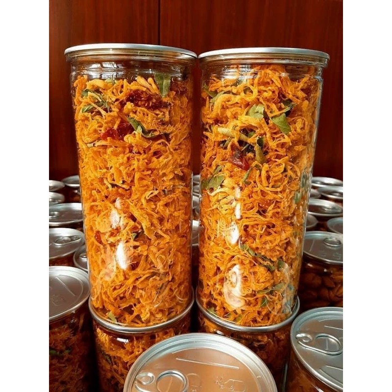 Khô Gà Lá Chanh Đóng Lon pet 300gr