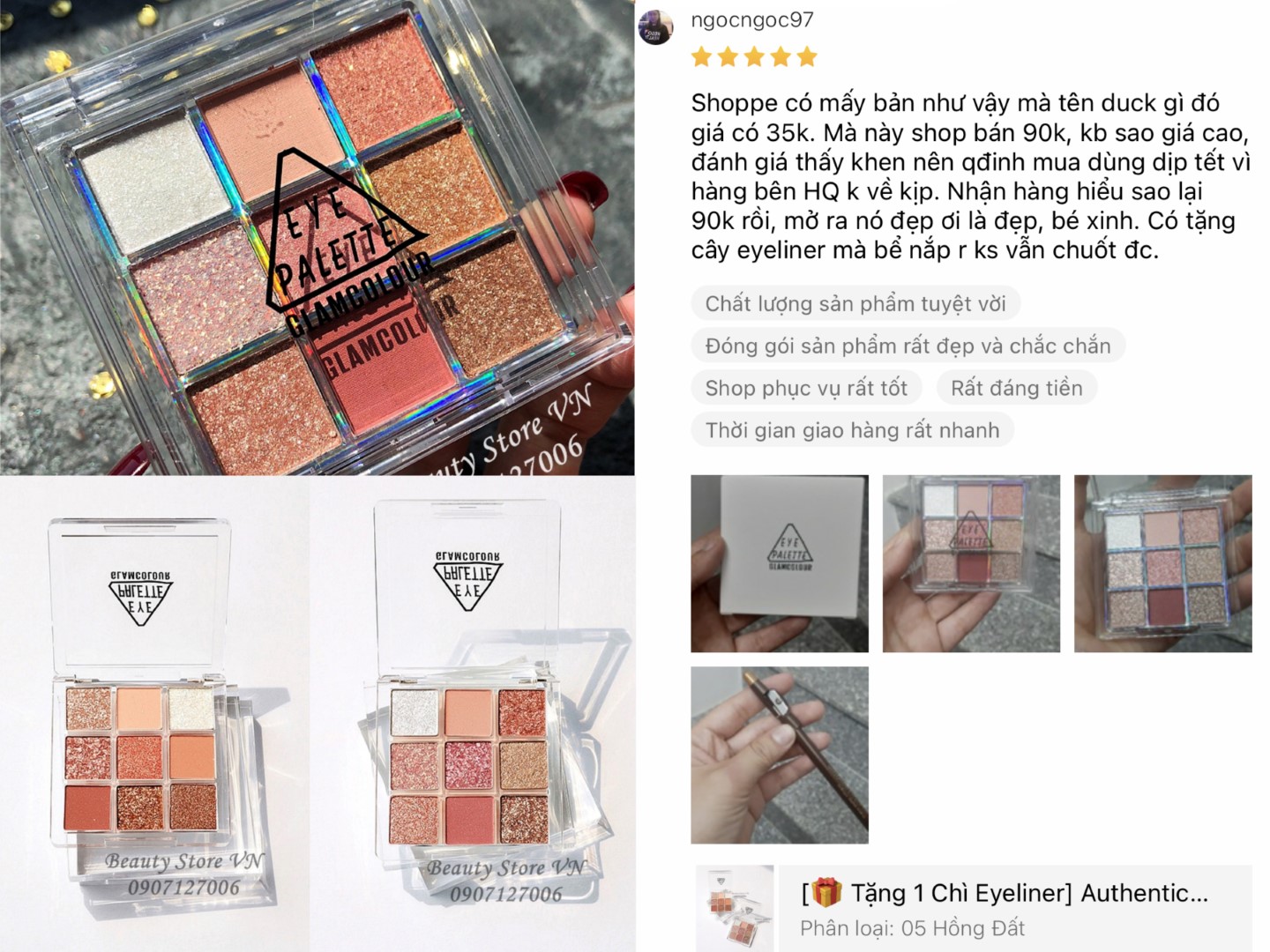 [FREESHIP💋] Bảng Phấn Mắt 9 Ô Eye Palette Hot Trend