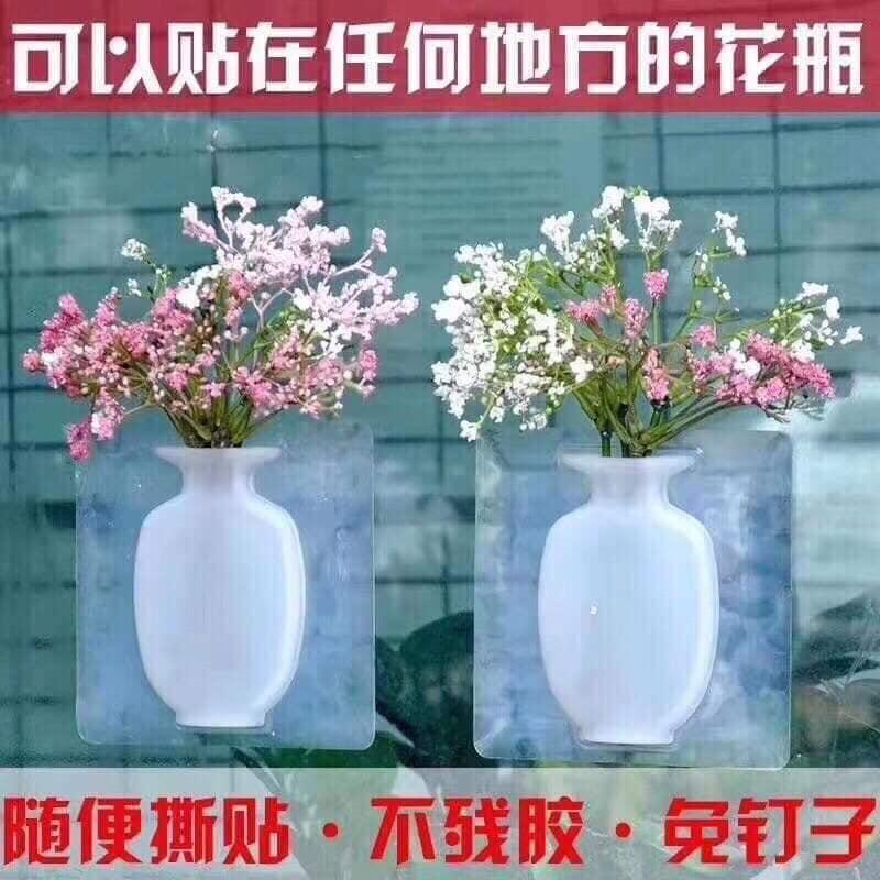 Bình Đựng Hoa Silicon Dán Tường Siêu Đẹp