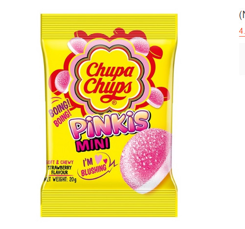 Kẹo dẻo Chupa Chups - Vi dâu 24gr (8 gói/dây)