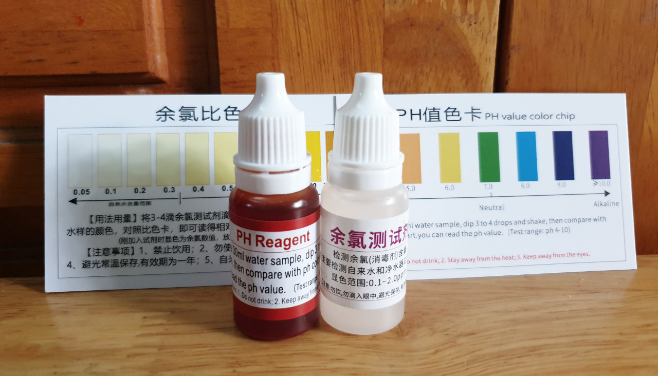 Combo 1 Lọ Test Clo và 1 Lọ Test pH