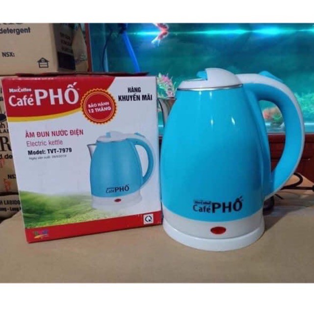 Ấm đun nước siêu tốc cafe phố 1L8