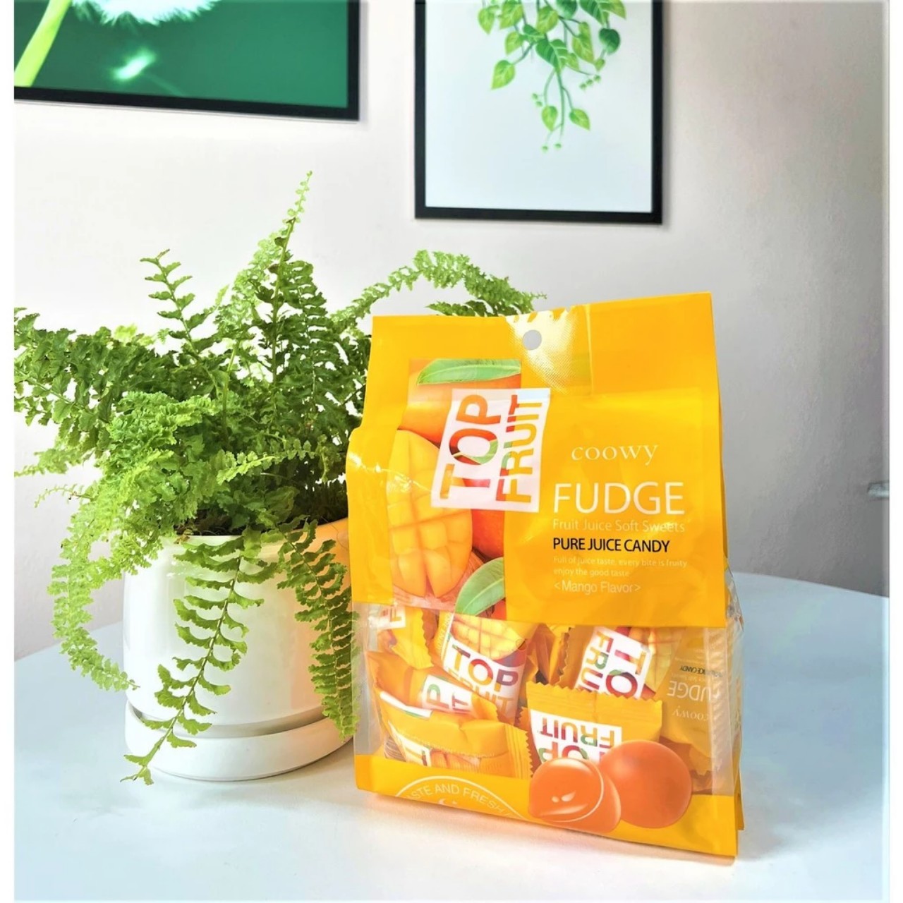 [MANGO CANDY] Gói kẹo dẻo xoài Top Fruit 280g - Bánh kẹo đồ ăn vặt
