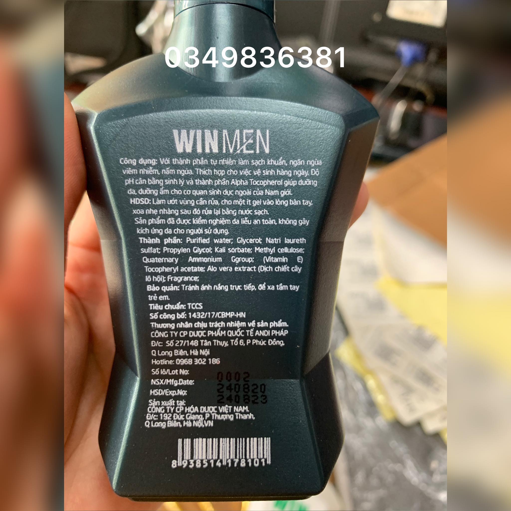 winmen gel vệ sinh nam