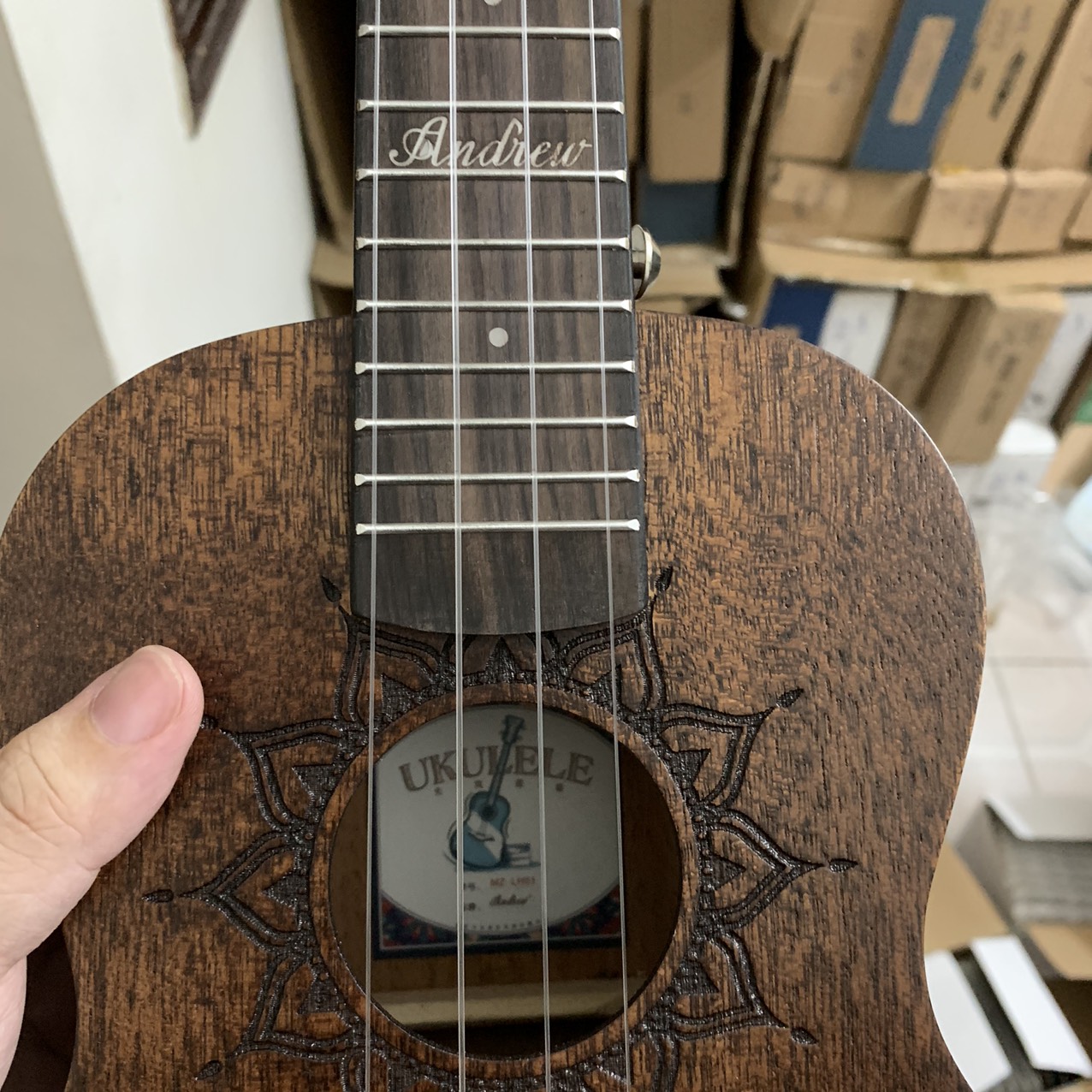 ĐÀN UKULELE 23INCH ANDREW MS07 - MÀU NÂU