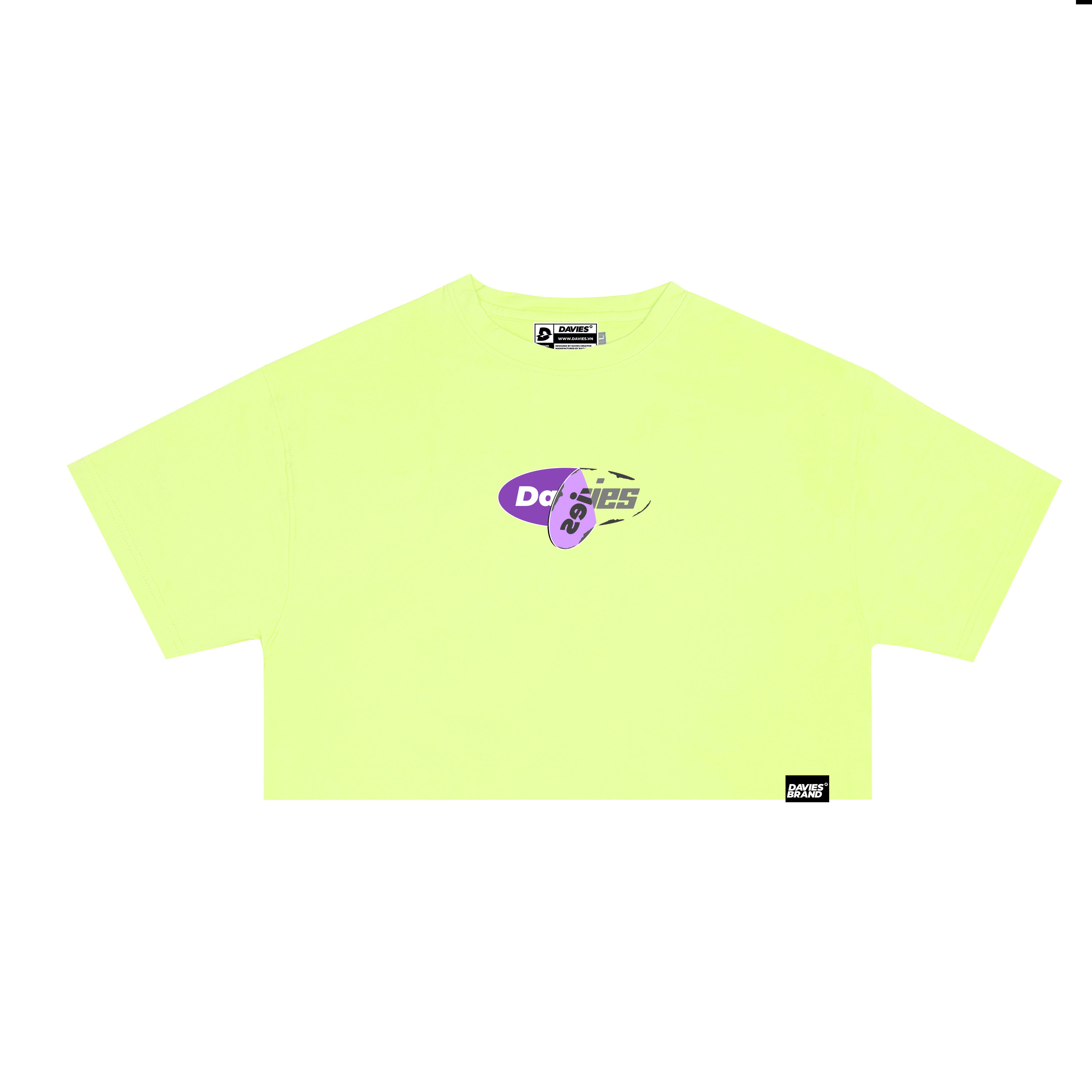 Áo thun nữ croptop Davies DSS Croptop Basic Logo SS2 - Mint