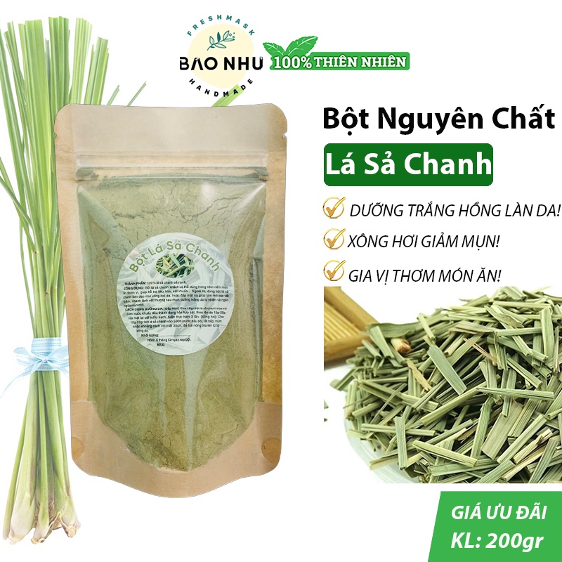Bột Lá Sả Chanh Nguyên Chất Loại 1