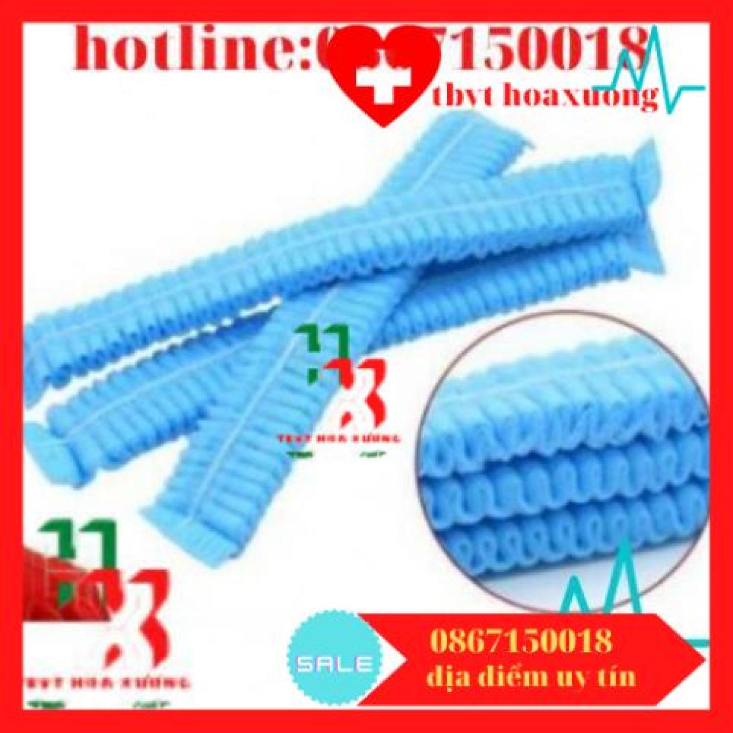 Nón giấy y tế sử dụng 1 lần bịch 100 cái