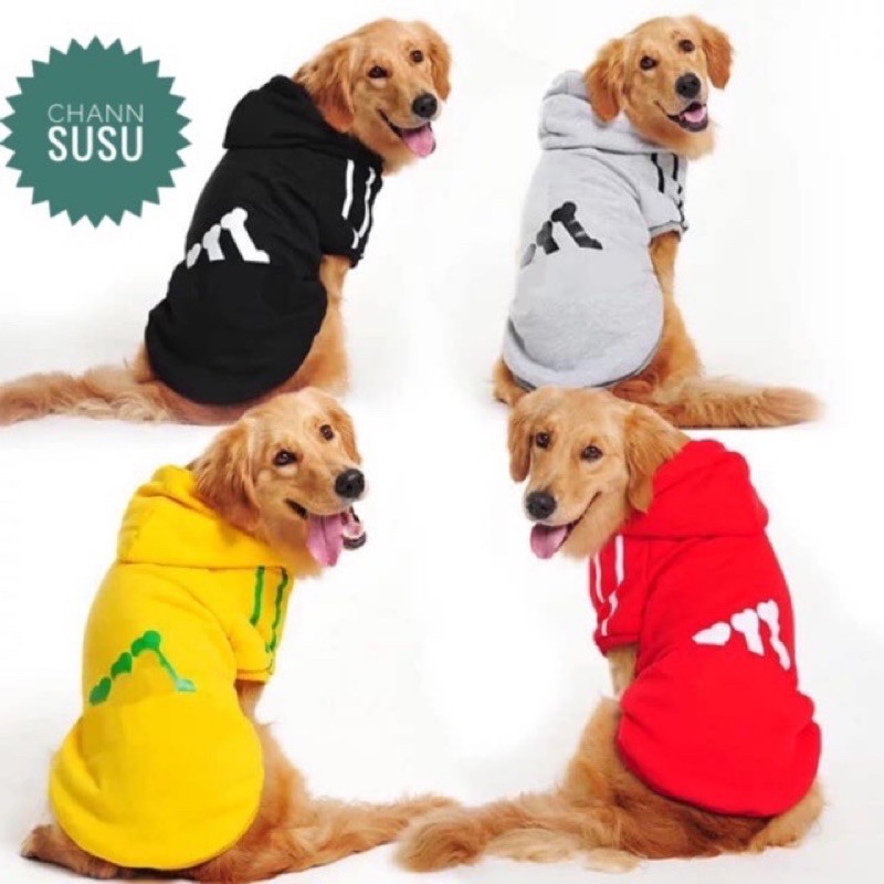 ÁO CHÓ TO - Áo nỉ có mũ cho chó lớn bigsize Áo chó to cho thú cưng - Channsusu Pet Shop